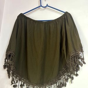 Dark Olive Green Top