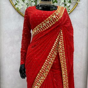 Wedding Wear Saree No Offer Plz🙏