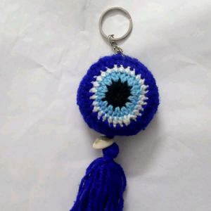 Evil Eye Keychain Plus Rubber Band