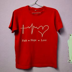 Red Printed T-shirt