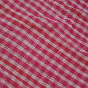 A Pink&White Checked Scarf