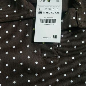 Zara polka dotted  Crop top