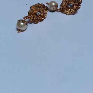 Golden Party Wear Earrings