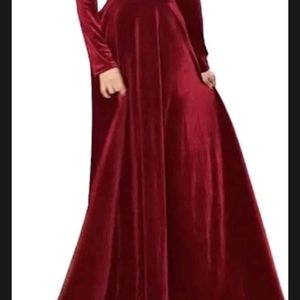 Red Velvet Gown