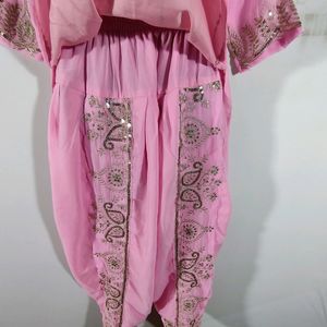 Pink Embroidered Kurta Set (Women's)