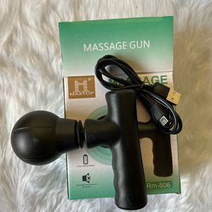 2 Professional Massage Black Plastic And Rubber