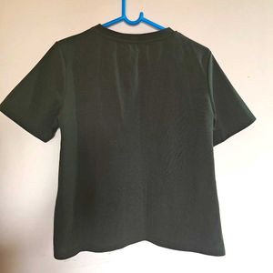 Olive Green Casual Top