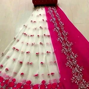 Kashidakari Style Semi Stitched Lahenga Choli