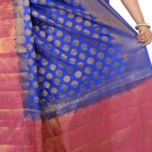 Kanjeevaram Jacquard Saree With Bp