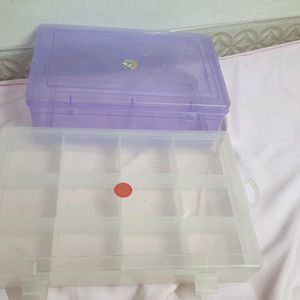 2 Multi Purpose Plastic Storage Box