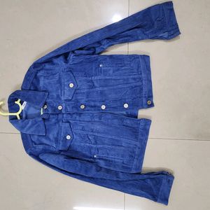 Mango Blue Corduroy  Jacket