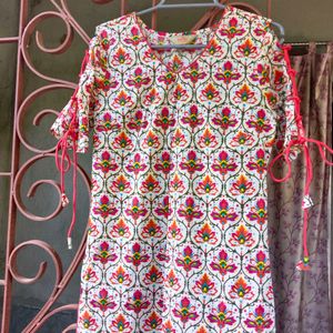 Anouk Cotton Beautiful Kurta With Stylish Sleeves