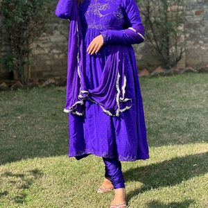 Purple Kurta Set