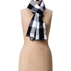 Men & Women Casual Checkered Woolen Muffler, Scarf