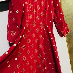 Anarkali Kurti With Dupatta