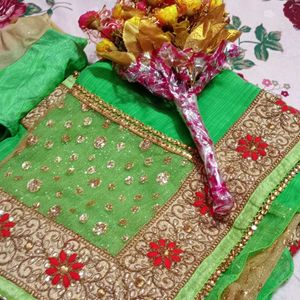 Wedding Saree+Flower