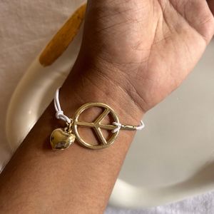 Peace Pendant Bracelet