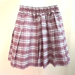 Pink Tennis Pleated Skirt