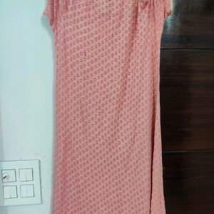 Cold Shoulder Peach Kurta