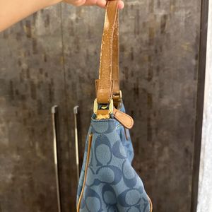 Authentic Coach Monogram Denim Bag