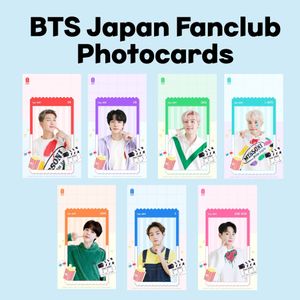 BTS Japan Fanclub Photocards