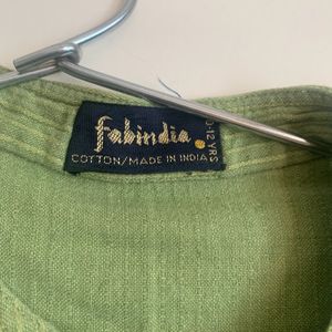 Fabindia Slub Cotton Kurta For Boys