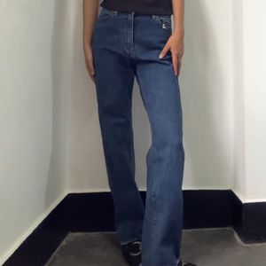 High Waisted Blue Jeans