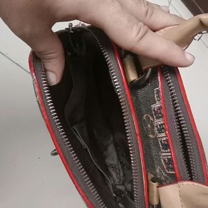 LV Brown Leather Small Backpack cum hand bag...