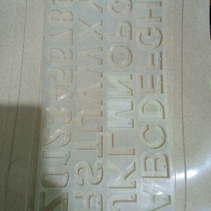 Alphabetical Silicone Mould For Resin Works