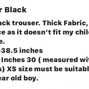 Trouser Black ( Age 12-14)