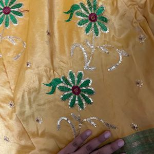 Beautiful Yellow Saree