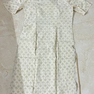 Ajio Buttoned Neck Kurta