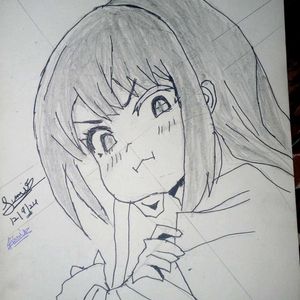 Anime Cute Girl Sketch