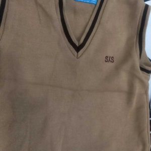 Brown Sleeveless Sweater