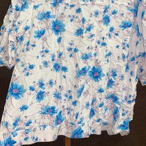 Floral Korean Style Tops For Girls Womens