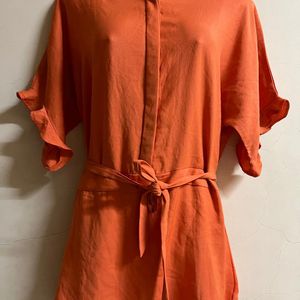 Korean Designer Orange One Piece❤️