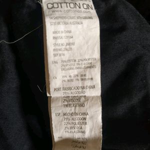 Cotton-on Charcoal Black Mid-rise Jeans