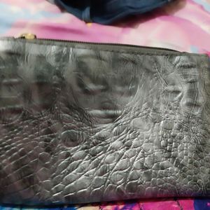 Medium Size Crocodile Print Pouch to Store Things