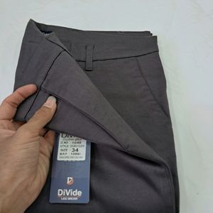 Divide 1046 Men Purple Taupe Double Cloth Trouser