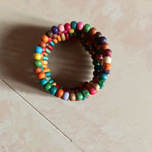 Colourful Layered Bead Bracelet