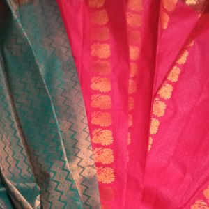 A Elegant Bright Silk Saree