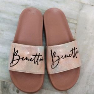 Pink Benetton Slippers