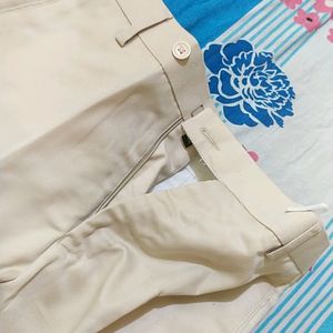 Mens Formal Cream Pants