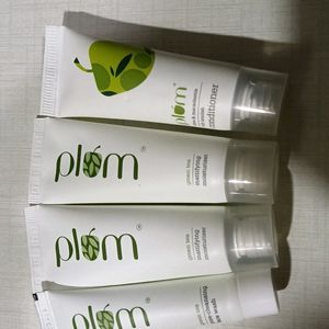 Plum Combo Of Moisturizer Facewash And Conditioner