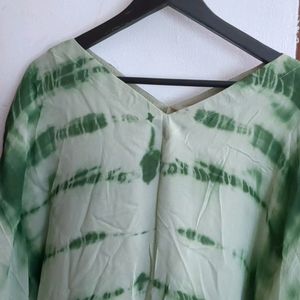 Green Tie Dyed Kaftan