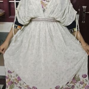 kaftan gown with separate hip belt