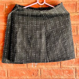 Tweed Women Korean Short Layered Skort