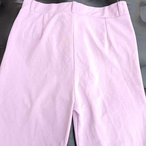 Lavender Color Straight Fit Trouser