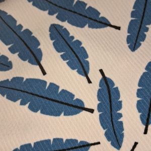 Blue Leaf And White Combined Hoodie.