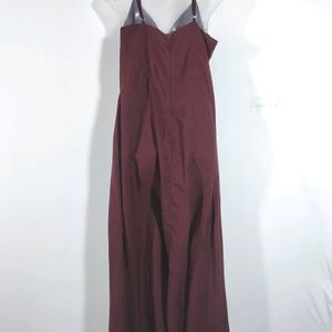 Burgundy Maxi Dress Women's